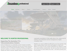 Tablet Screenshot of hunterprofessional.com.au